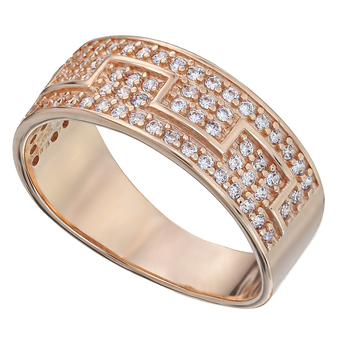 

Золотое кольцо с фианитами Tango Jewellery Company 380111 размер 18