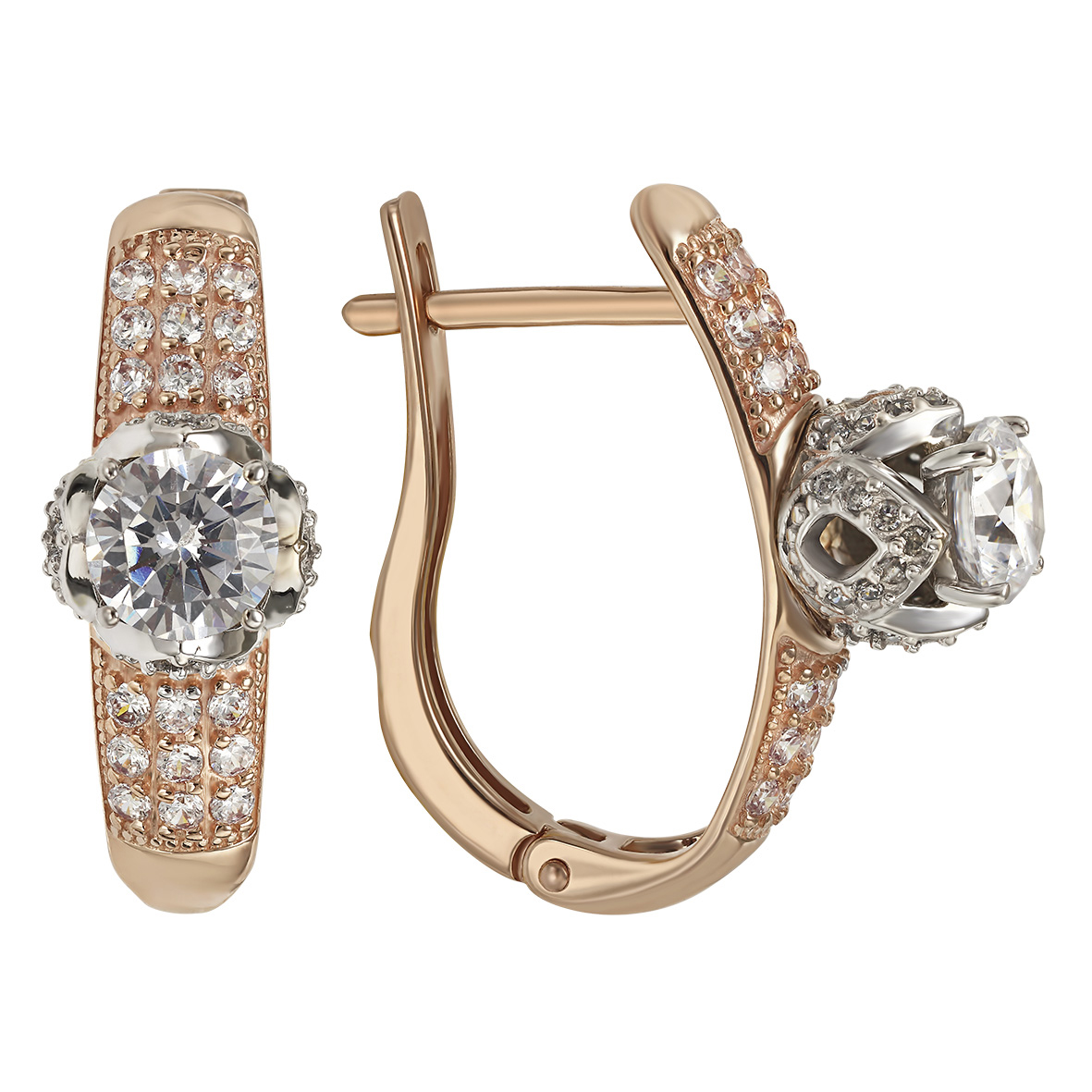 

Золотые серьги с фианитами Tango Jewellery Company 430836
