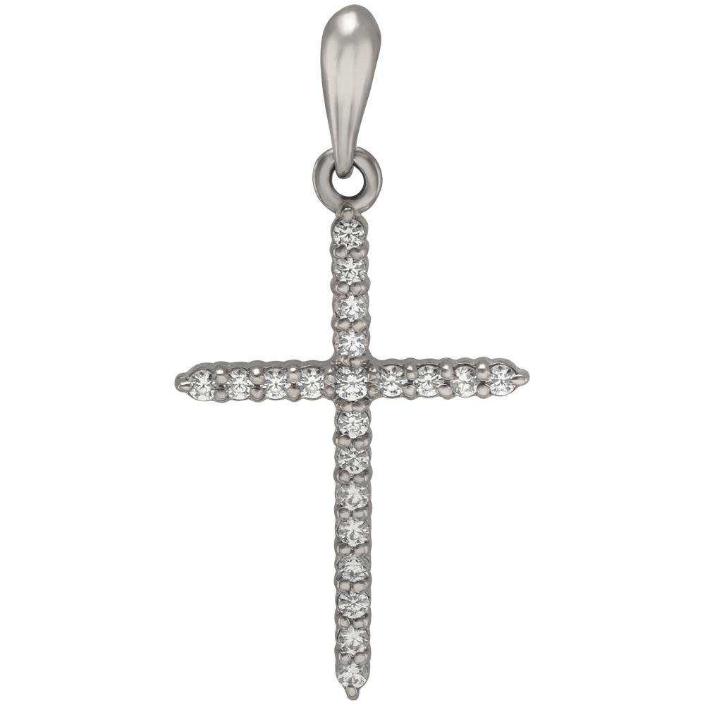 

Золотой крестик с фианитами Tango Jewellery Company 260031В