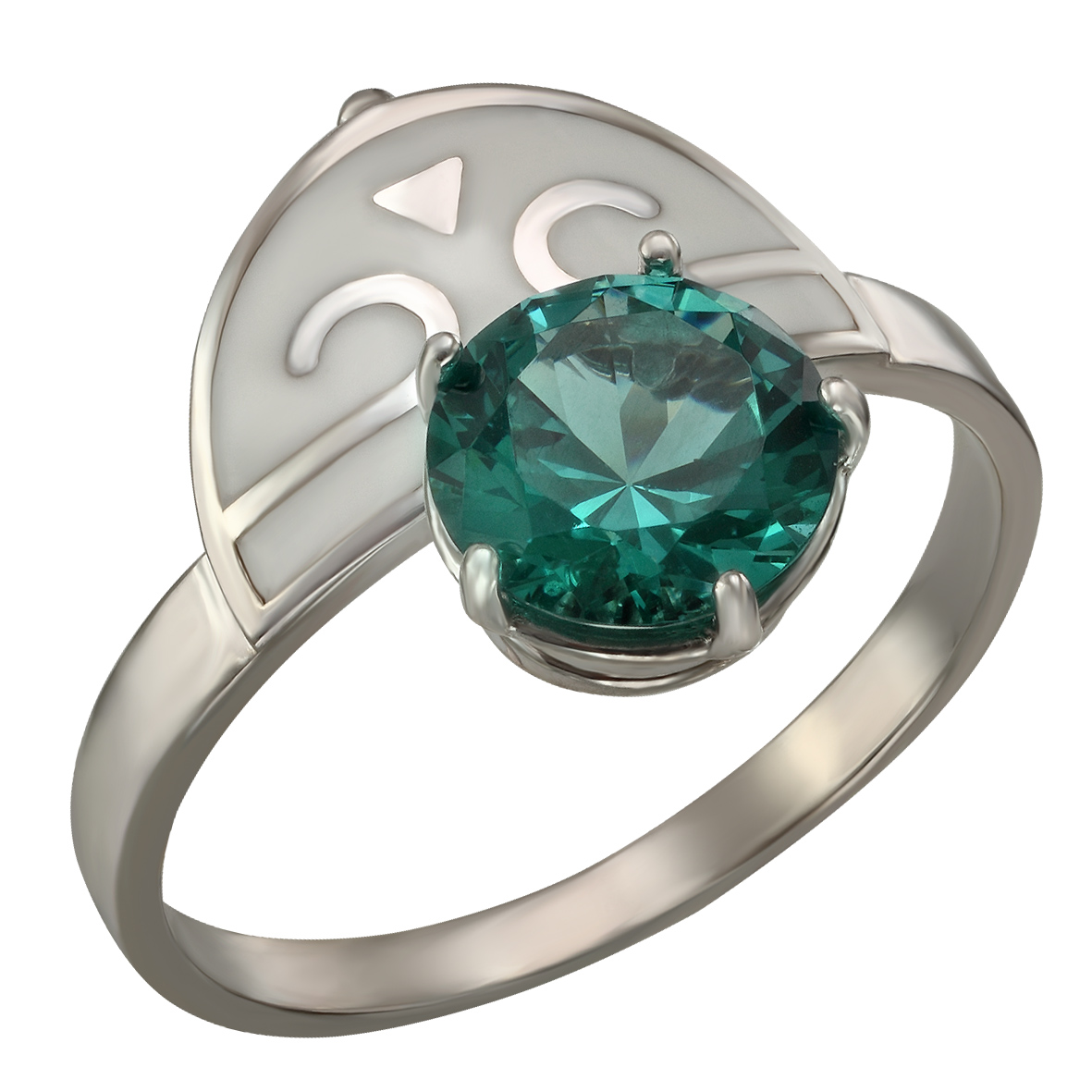 

Серебряное кольцо с нанокристаллом и эмалью Tango Jewellery Company 330076А размер 16.5