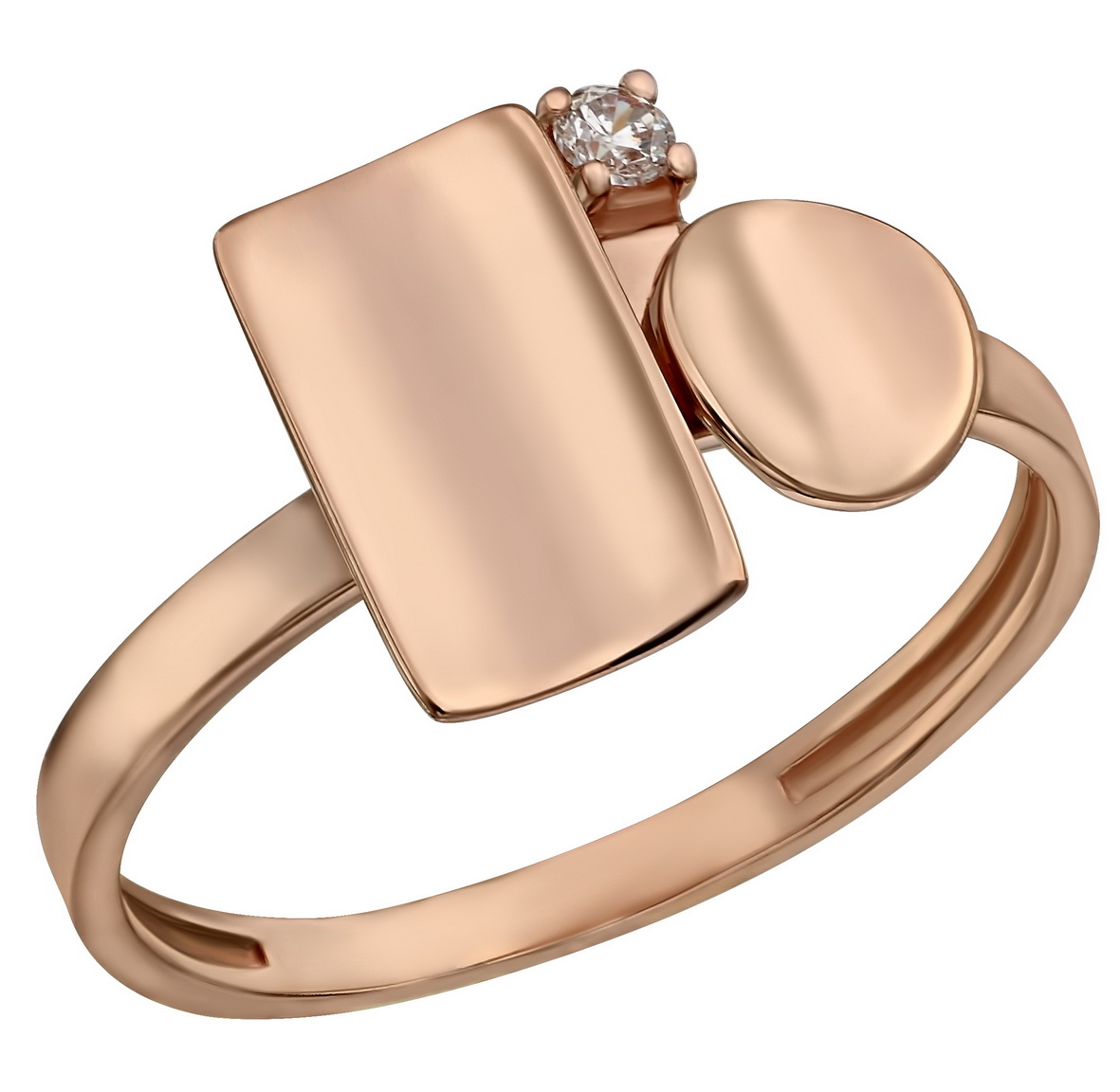 

Золотое кольцо с фианитом Tango Jewellery Company 380494 размер 15.5