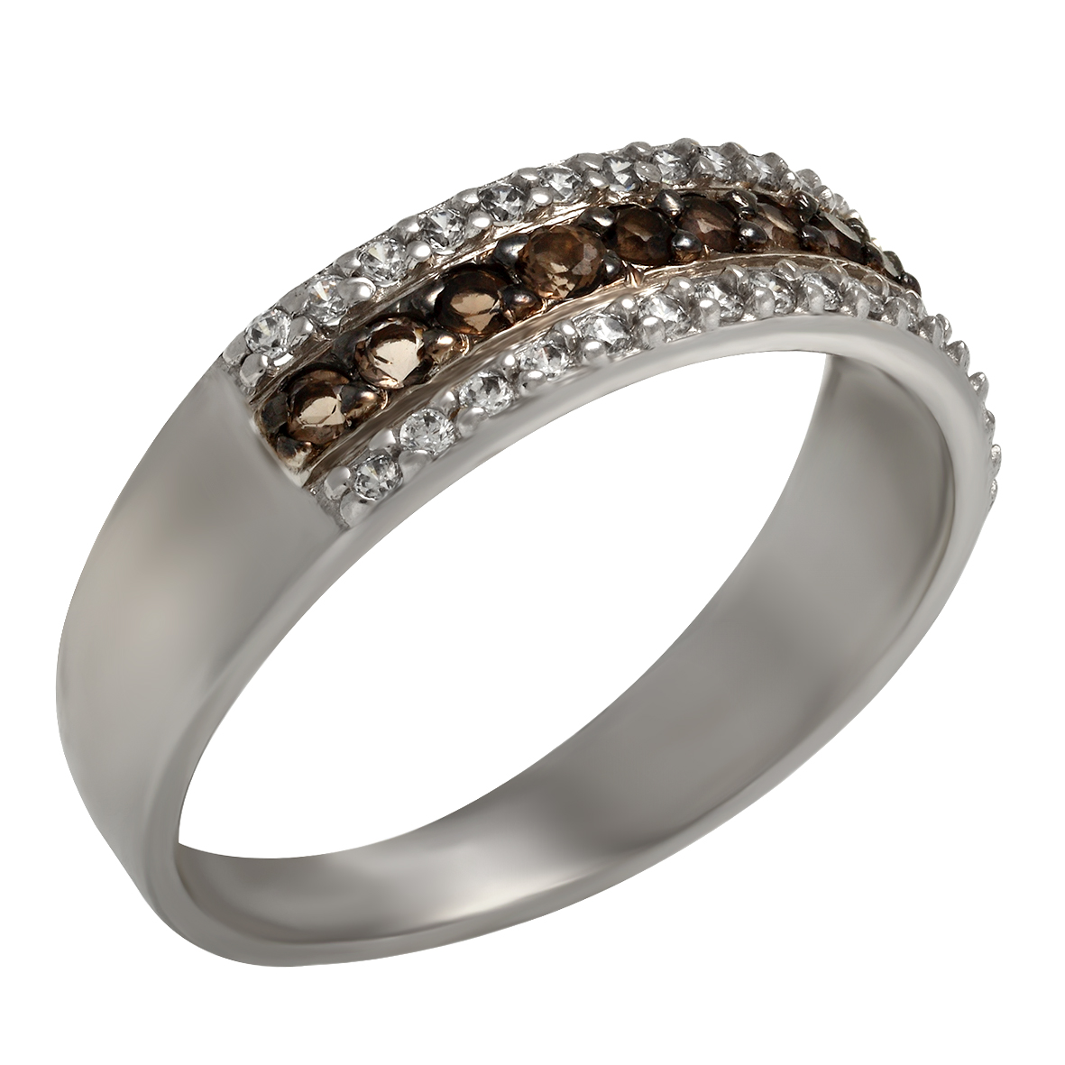 

Серебряное кольцо с кварцем и фианитами Tango Jewellery Company 368533С размер 17