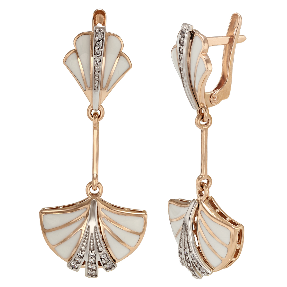 

Золотые серьги с фианитами и эмалью Tango Jewellery Company 430849Е