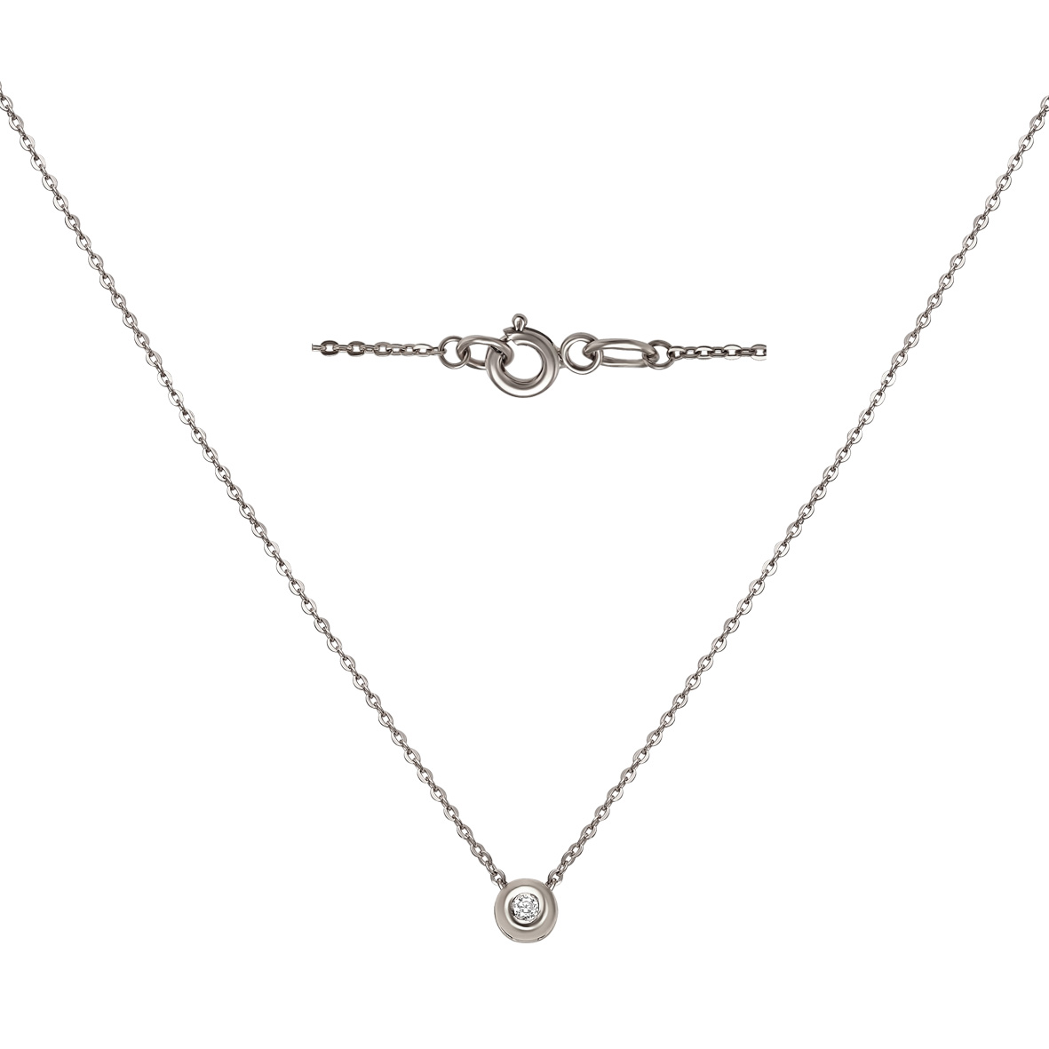 

Серебряное колье "Де Колье" с фианитом Tango Jewellery Company 860112С размер 350