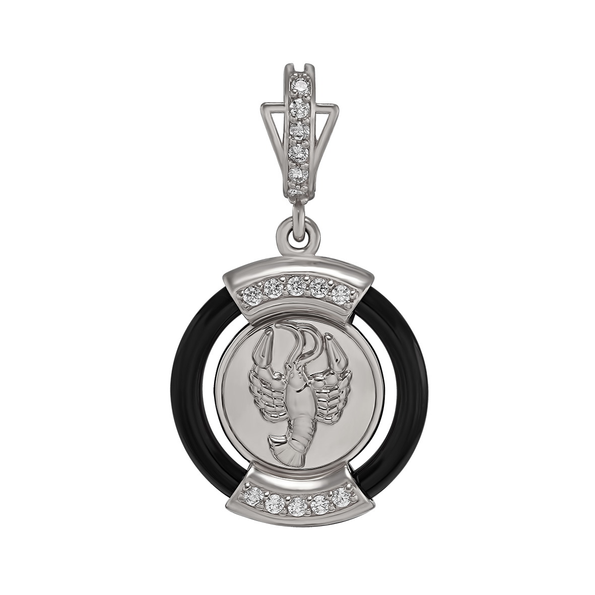 

Серебряная подвеска "Рак" с агатом и фианитами Tango Jewellery Company 199124С