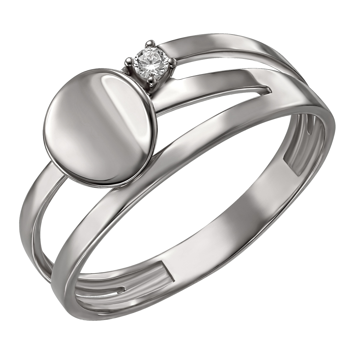 

Кольцо из белого золота с фианитом Tango Jewellery Company 380484В размер 18