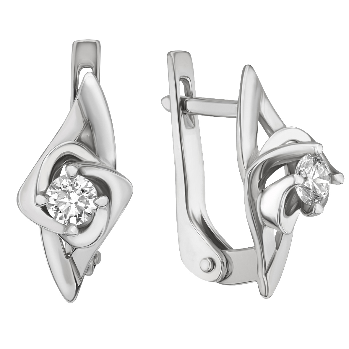 

Серьги в белом золоте с бриллиантом Tango Jewellery Company 760287В