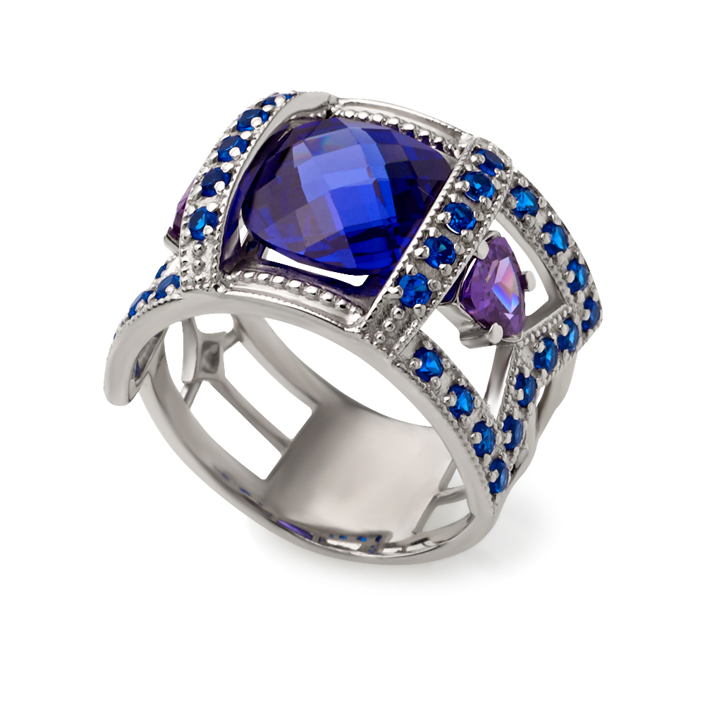 

Серебряное кольцо с фианитами Tango Jewellery Company 330697С размер 18.5