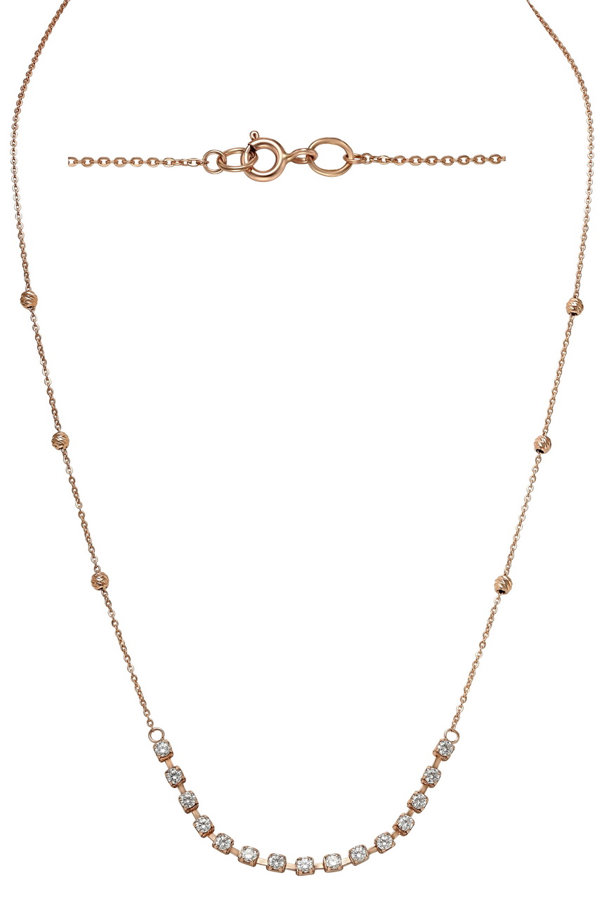 

Золотое колье "Де Колье" с фианитами Tango Jewellery Company 860338 размер 450