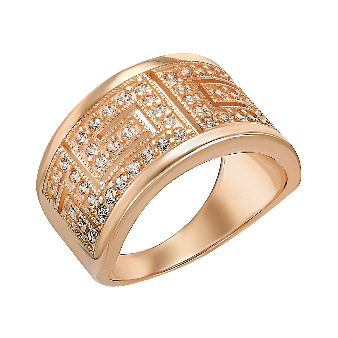 

Золотое кольцо с фианитами Tango Jewellery Company 380124 размер 17