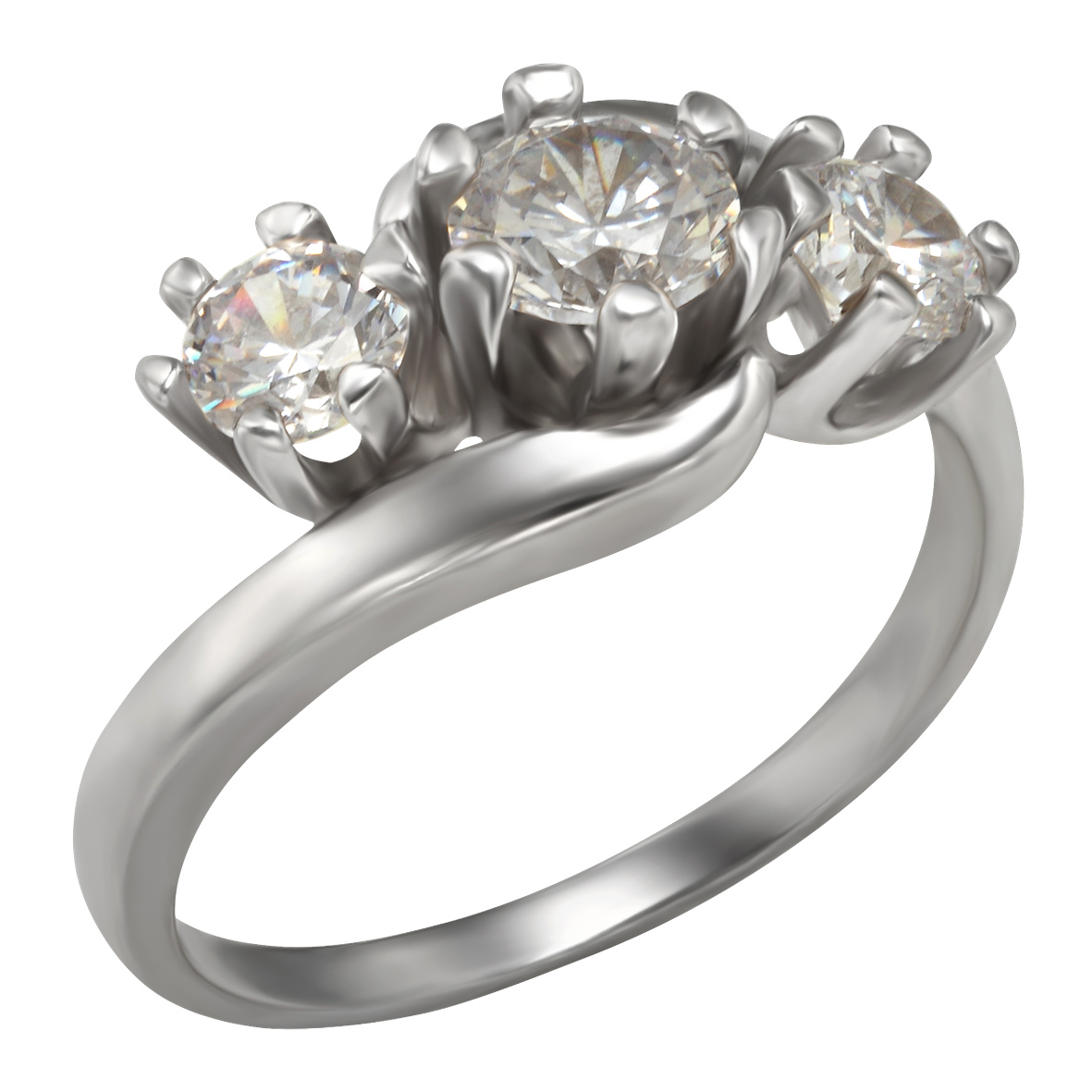 

Серебряное кольцо с фианитами Tango Jewellery Company 330465С размер 19