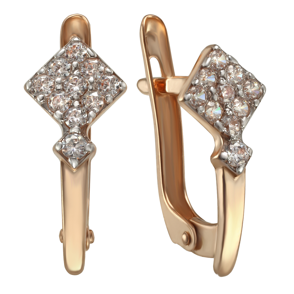 

Золотые серьги "Элегантность" с фианитами Tango Jewellery Company 420308