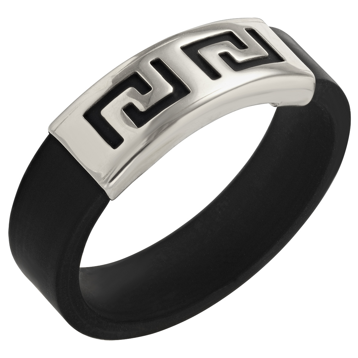 

Кольцо из серебра с каучуком Tango Jewellery Company 900619С размер 16