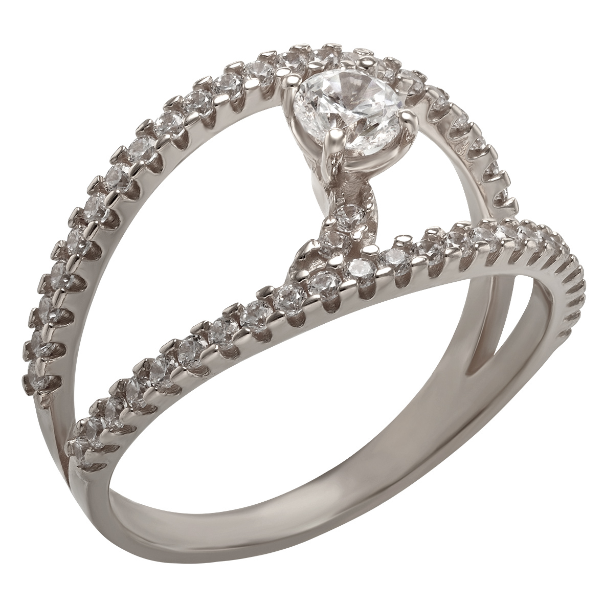 

Серебряное кольцо с фианитами Tango Jewellery Company 380340С размер 17