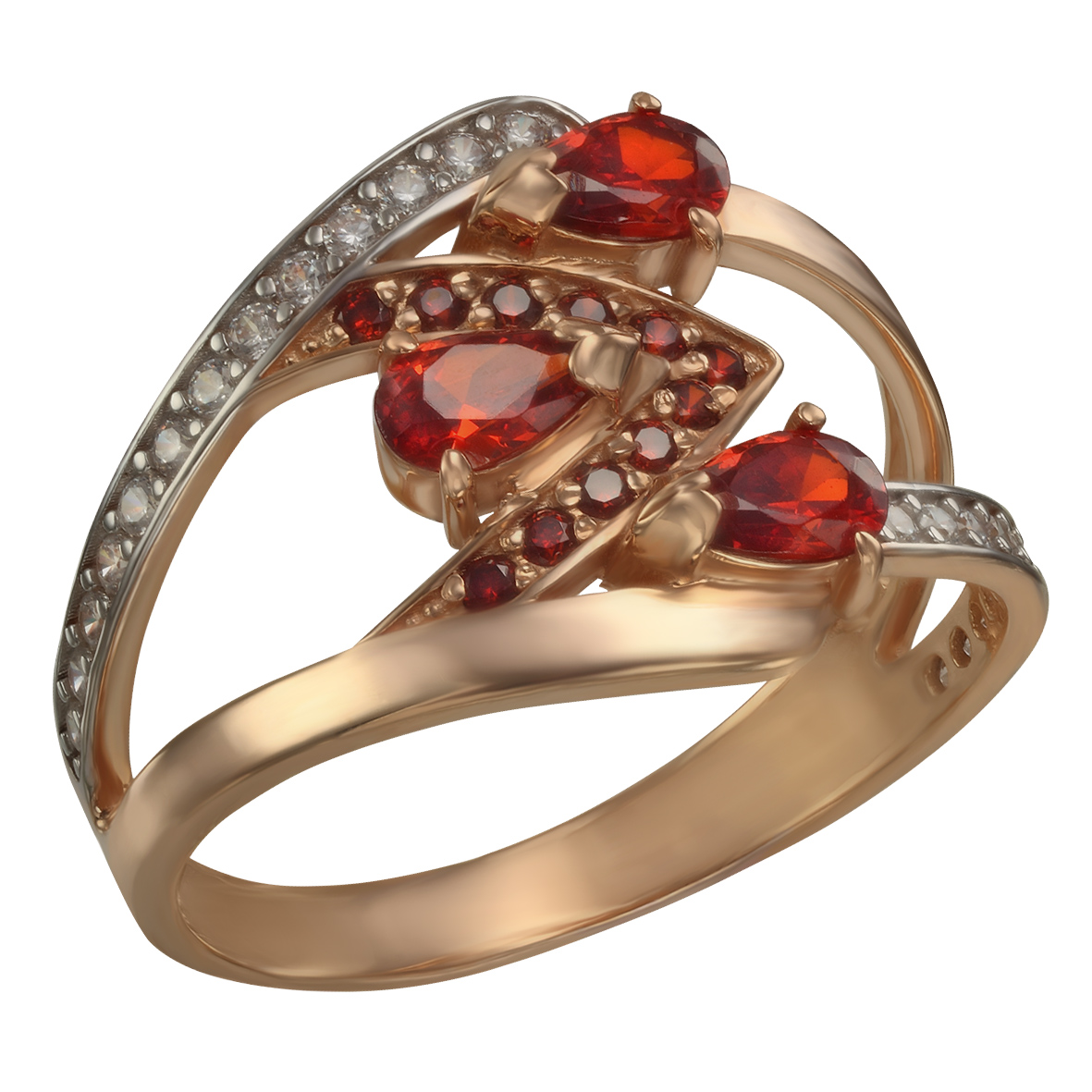 

Золотое кольцо с фианитами Tango Jewellery Company 380413 размер 17.5