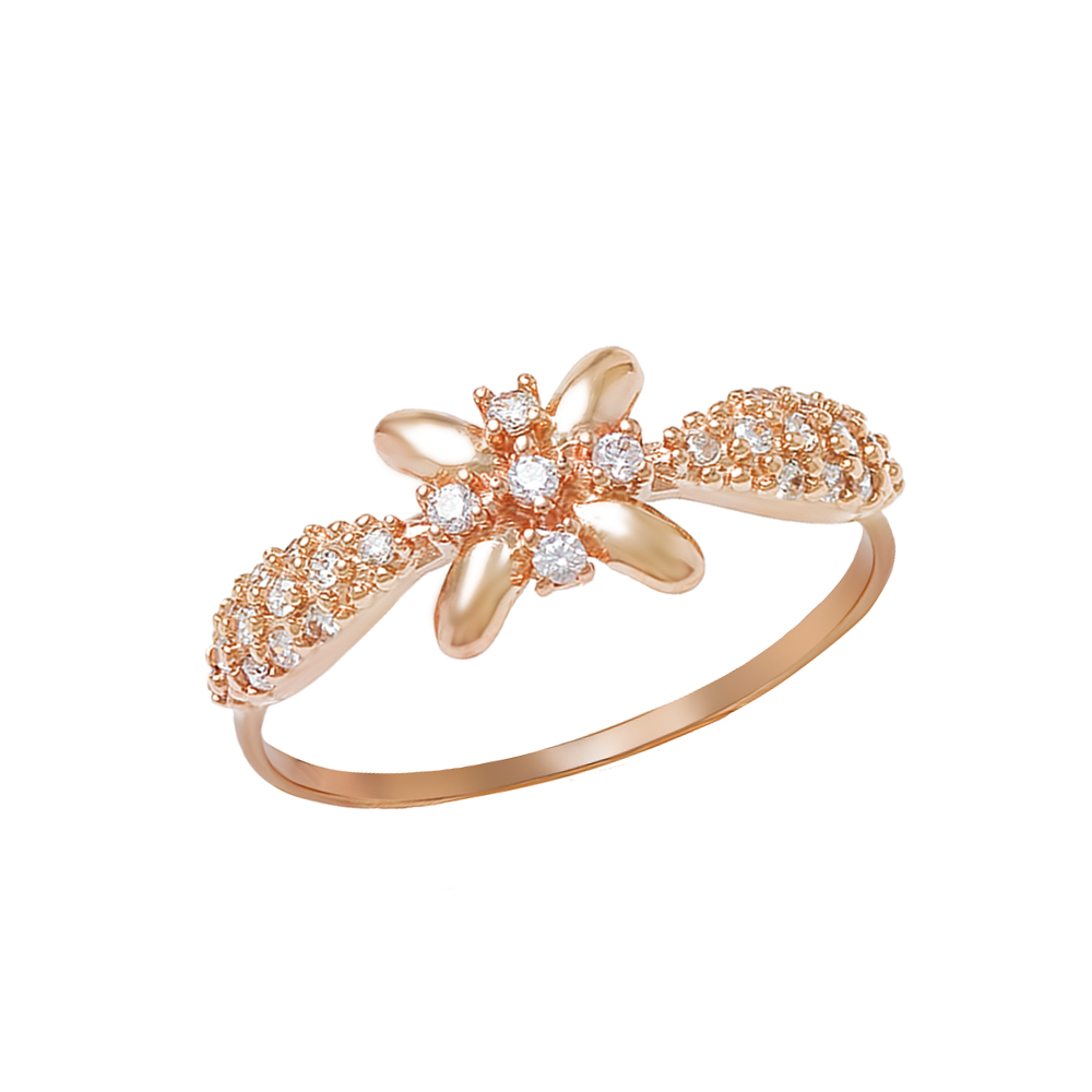 

Золотое кольцо с фианитами Tango Jewellery Company 380150 размер 16