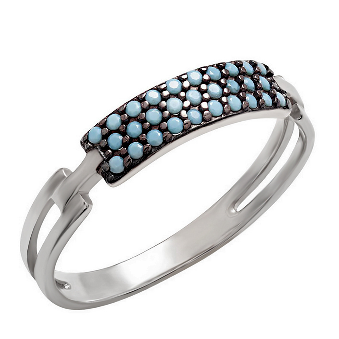 

Серебряное кольцо с фианитами Tango Jewellery Company 380058С размер 18.5