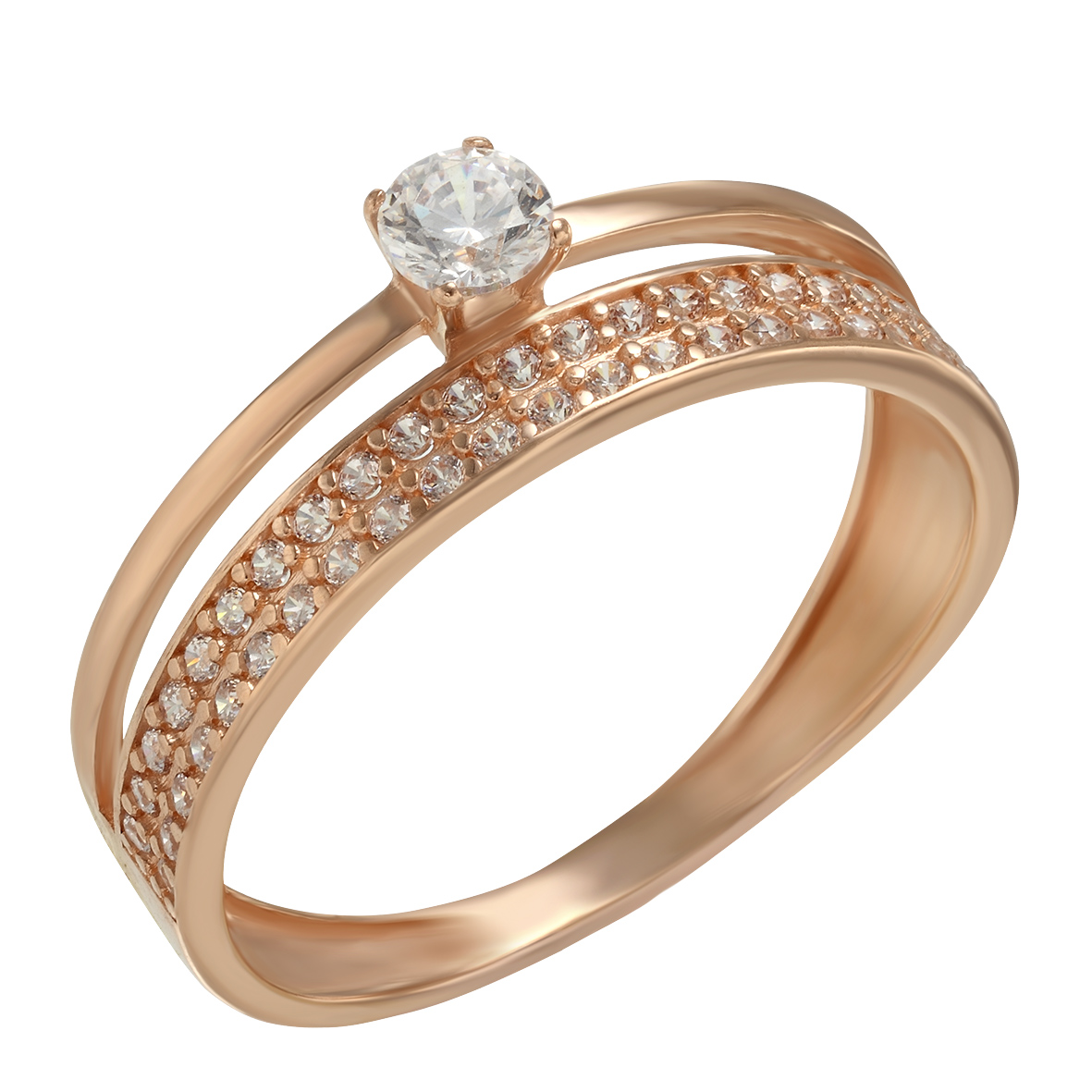 

Золотое кольцо с фианитами Tango Jewellery Company 380215 размер 16.5
