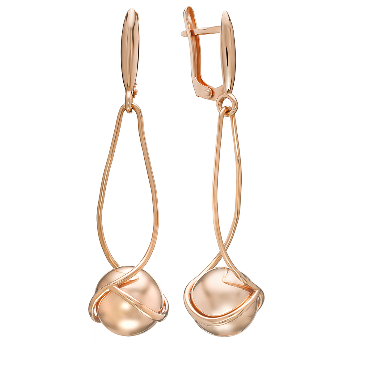 

Золотые серьги-подвески Tango Jewellery Company 400172