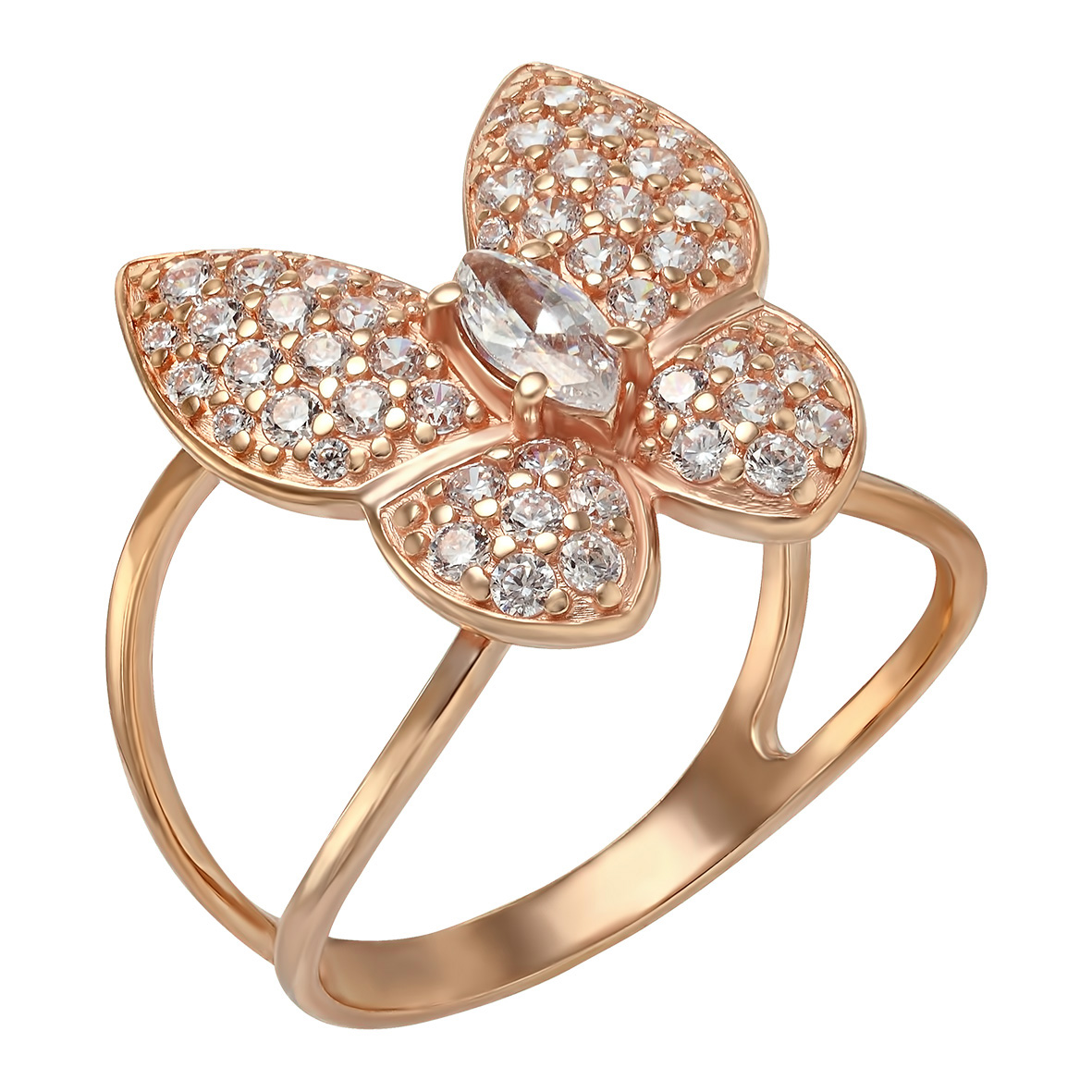 

Золотое кольцо с фианитами Tango Jewellery Company 380332 размер 16.5