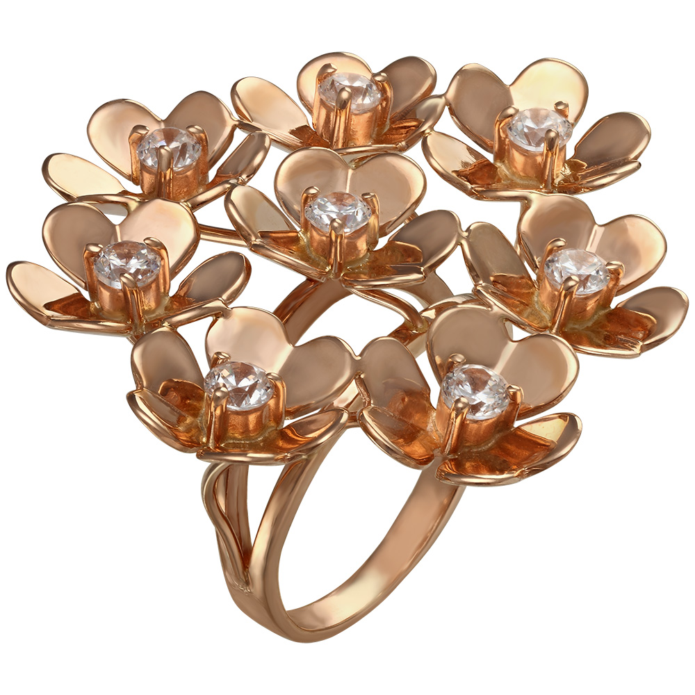 

Золотое кольцо с фианитами Tango Jewellery Company 330791 размер 16.5