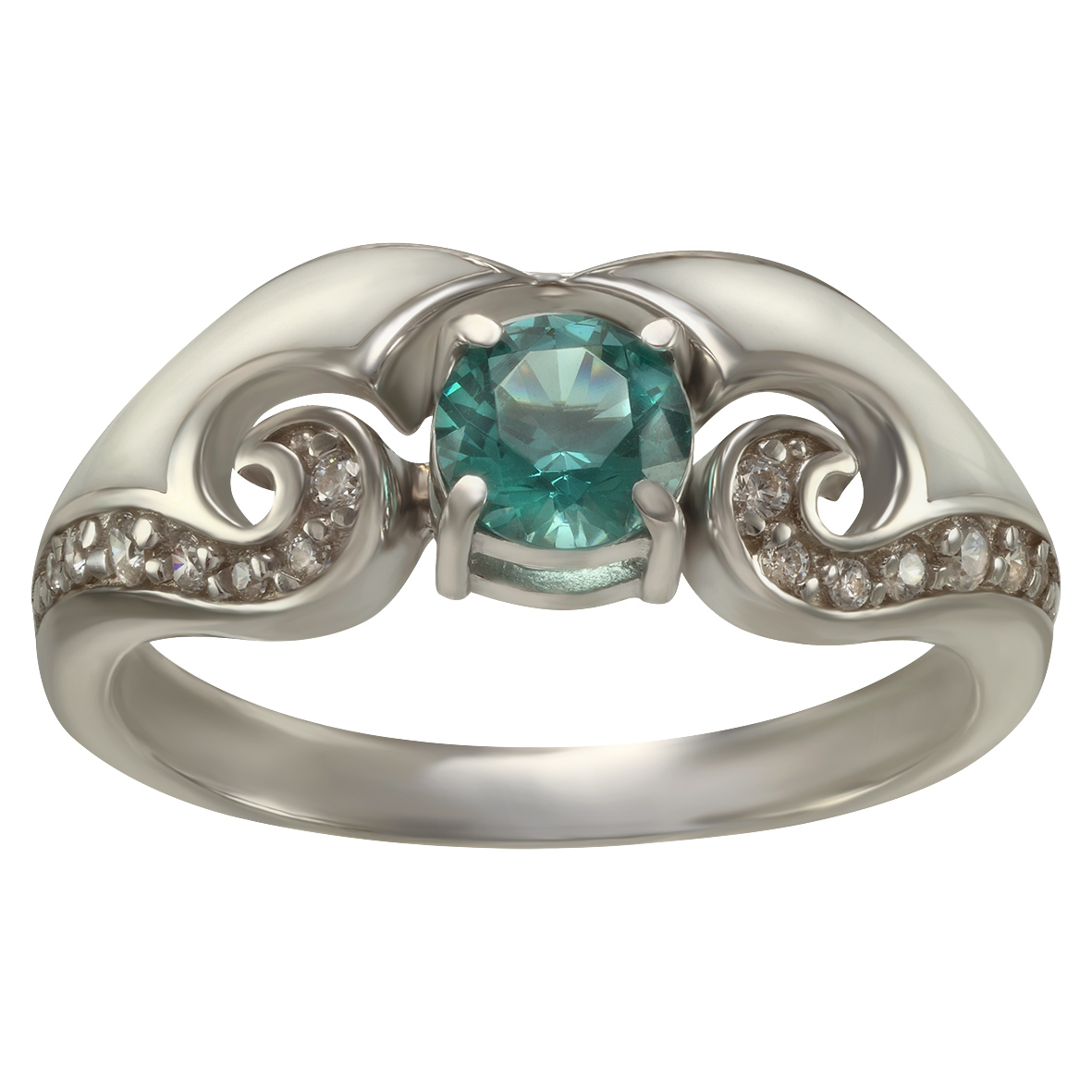 

Серебряное кольцо с нанокристаллом, фианитами и эмалью Tango Jewellery Company 330065А размер 18.5