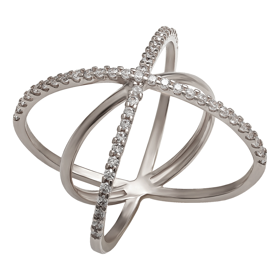 

Серебряное кольцо с фианитами Tango Jewellery Company 380176С размер 18
