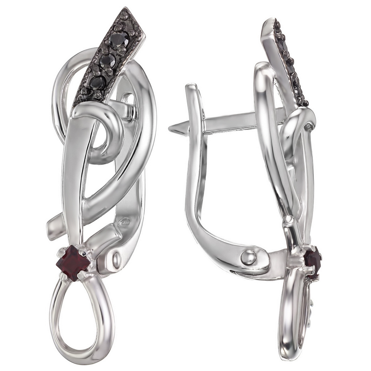 

Серебряные серьги с гранатом и фианитами Tango Jewellery Company 444601С
