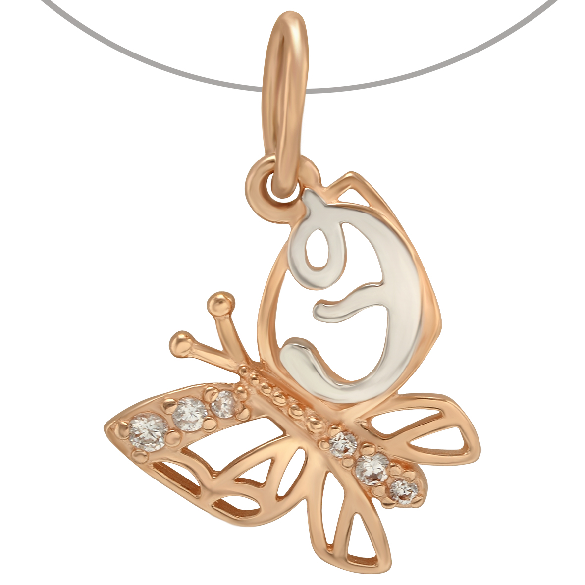 

Золотая подвеска "Э" с фианитами Tango Jewellery Company 150360