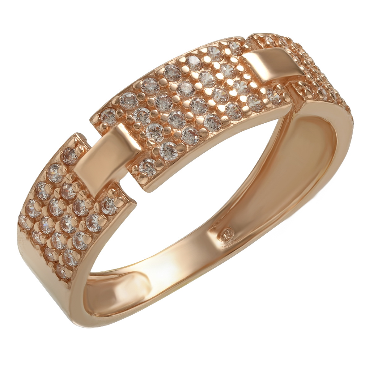 

Золотое кольцо с фианитами Tango Jewellery Company 380364 размер 18