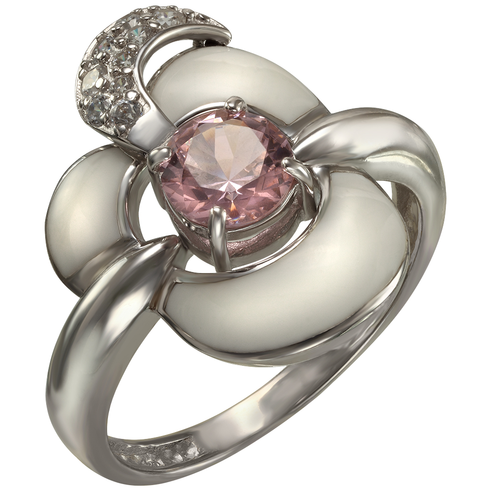 

Серебряное кольцо с фианитами и эмалью Tango Jewellery Company 330064А размер 16.5