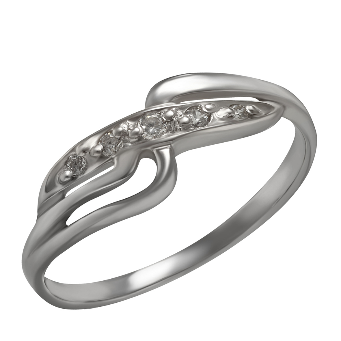 

Серебряное кольцо с фианитами Tango Jewellery Company 320076С размер 19.5