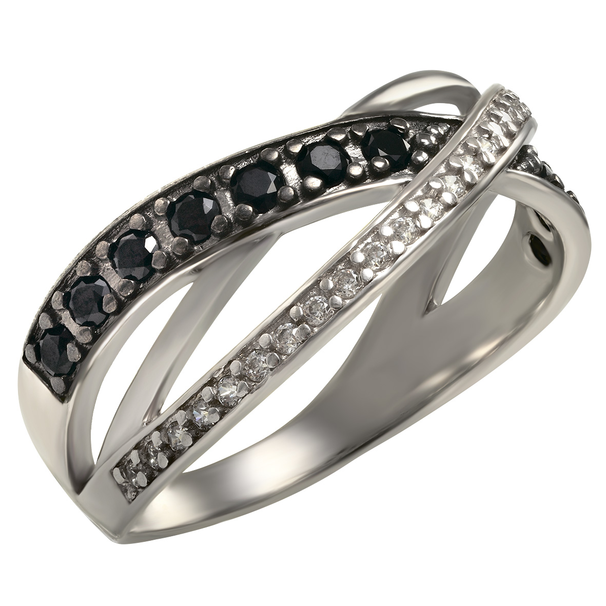 

Серебряное кольцо с фианитами Tango Jewellery Company 380079С размер 17.5