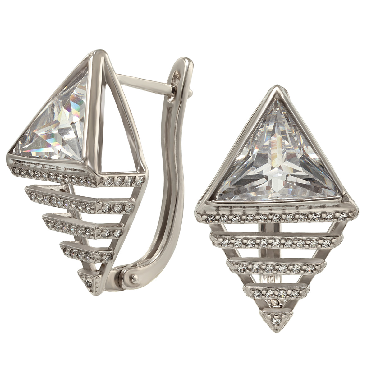 

Серебряные серьги с фианитами Tango Jewellery Company 420975С