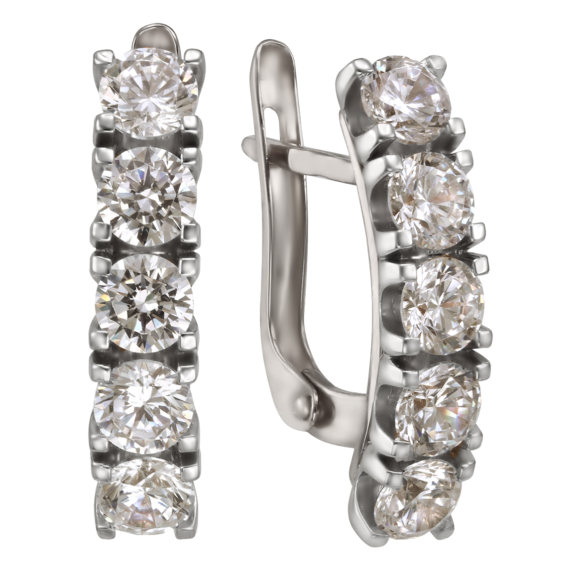 

Серьги в белом золоте с фианитами Tango Jewellery Company 430965В