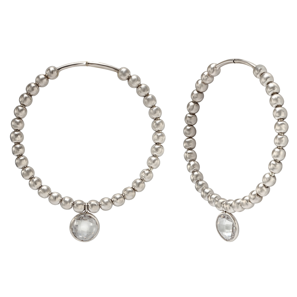 

Серебряные серьги-кольца с фианитами Tango Jewellery Company 470173С