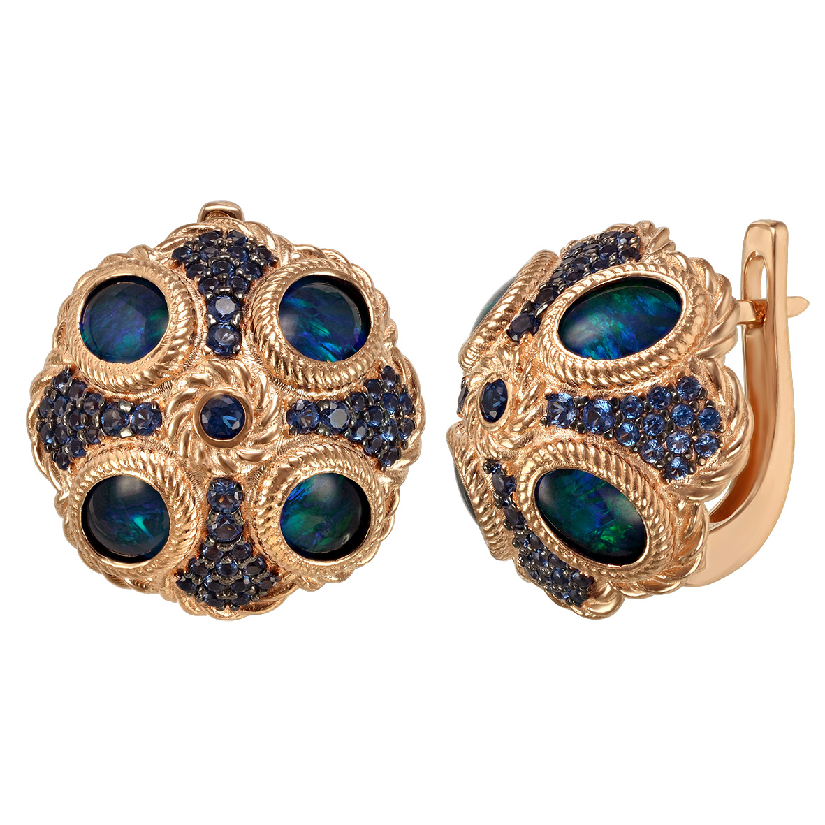 

Золотые серьги с опалами и нанокристаллами Tango Jewellery Company 4523348