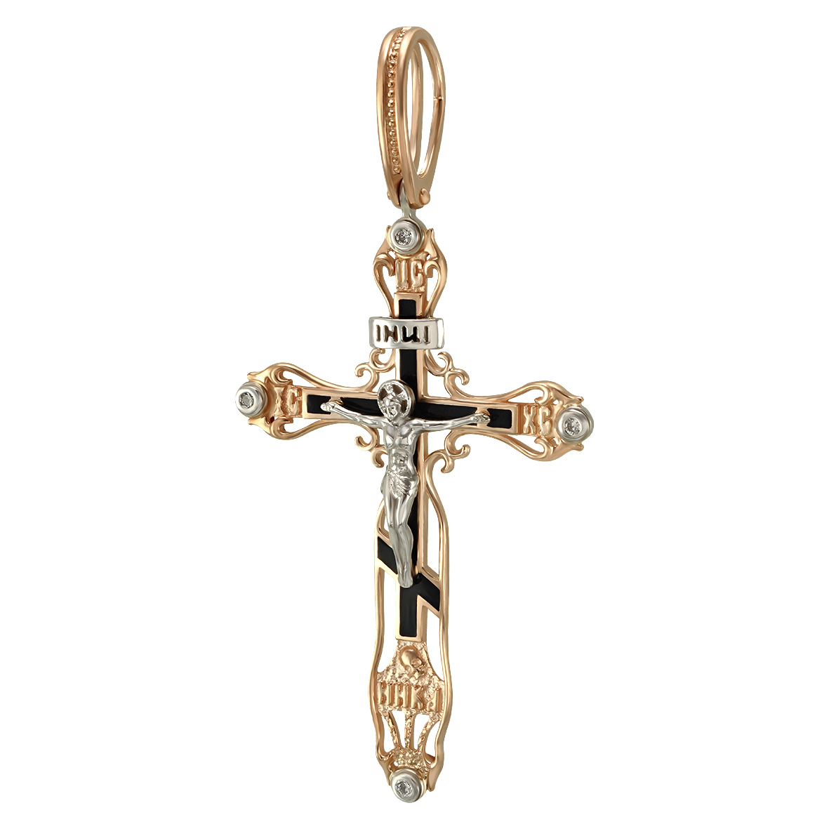 

Золотой крест с фианитами и эмалью Tango Jewellery Company 270108Е