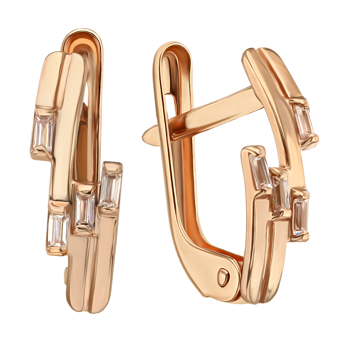 

Золотые серьги с фианитами Tango Jewellery Company 490034