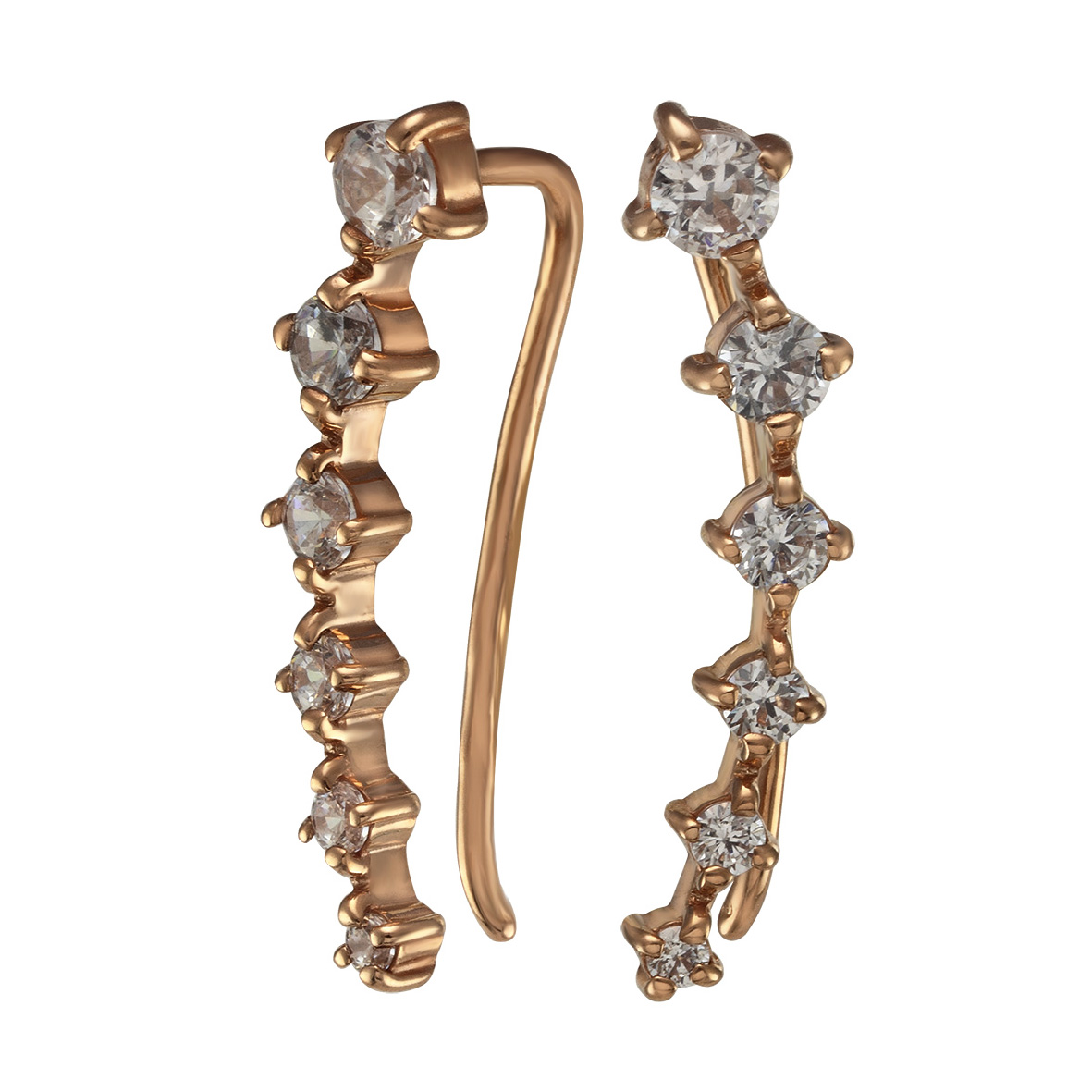 

Золотые серьги с фианитами Tango Jewellery Company 420291