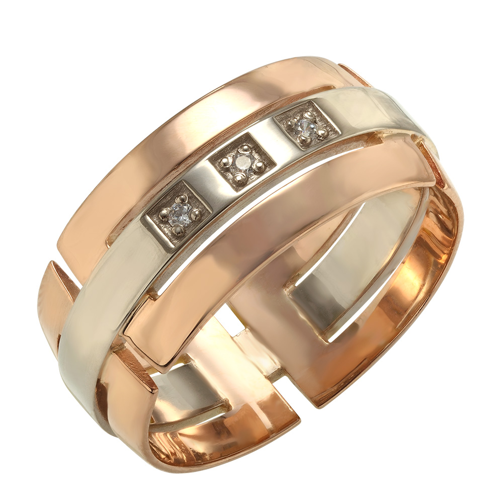 

Золотое кольцо с фианитами Tango Jewellery Company 330667 размер 18.5