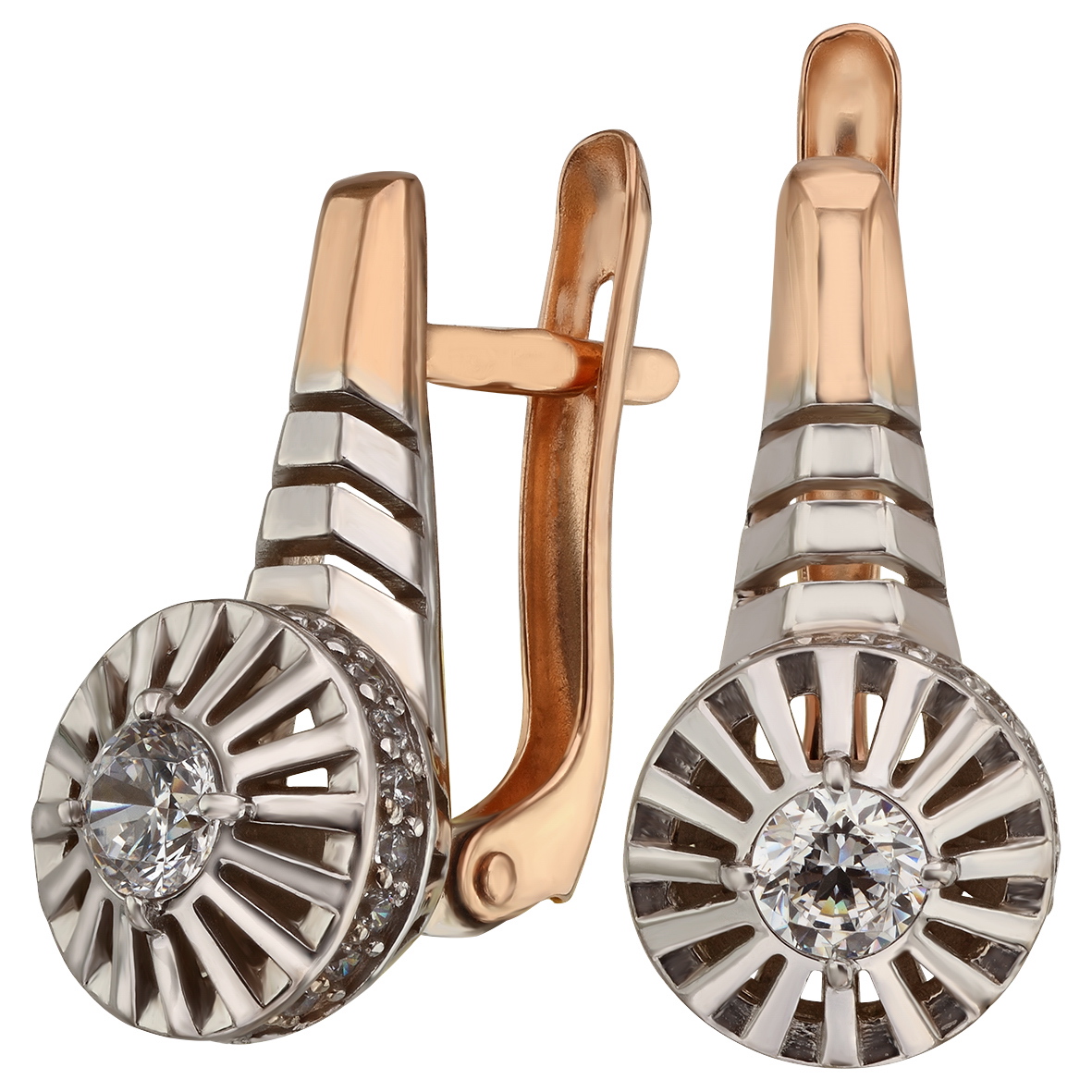 

Золотые серьги с фианитами Tango Jewellery Company 430986
