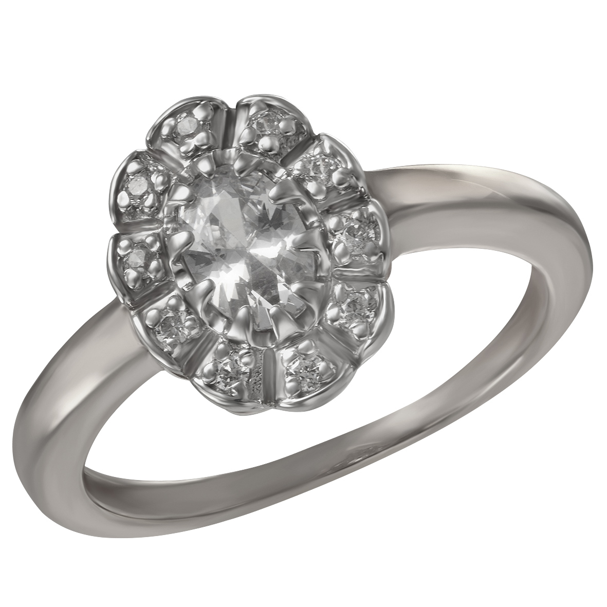 

Серебряное кольцо с фианитами Tango Jewellery Company 330183С размер 18