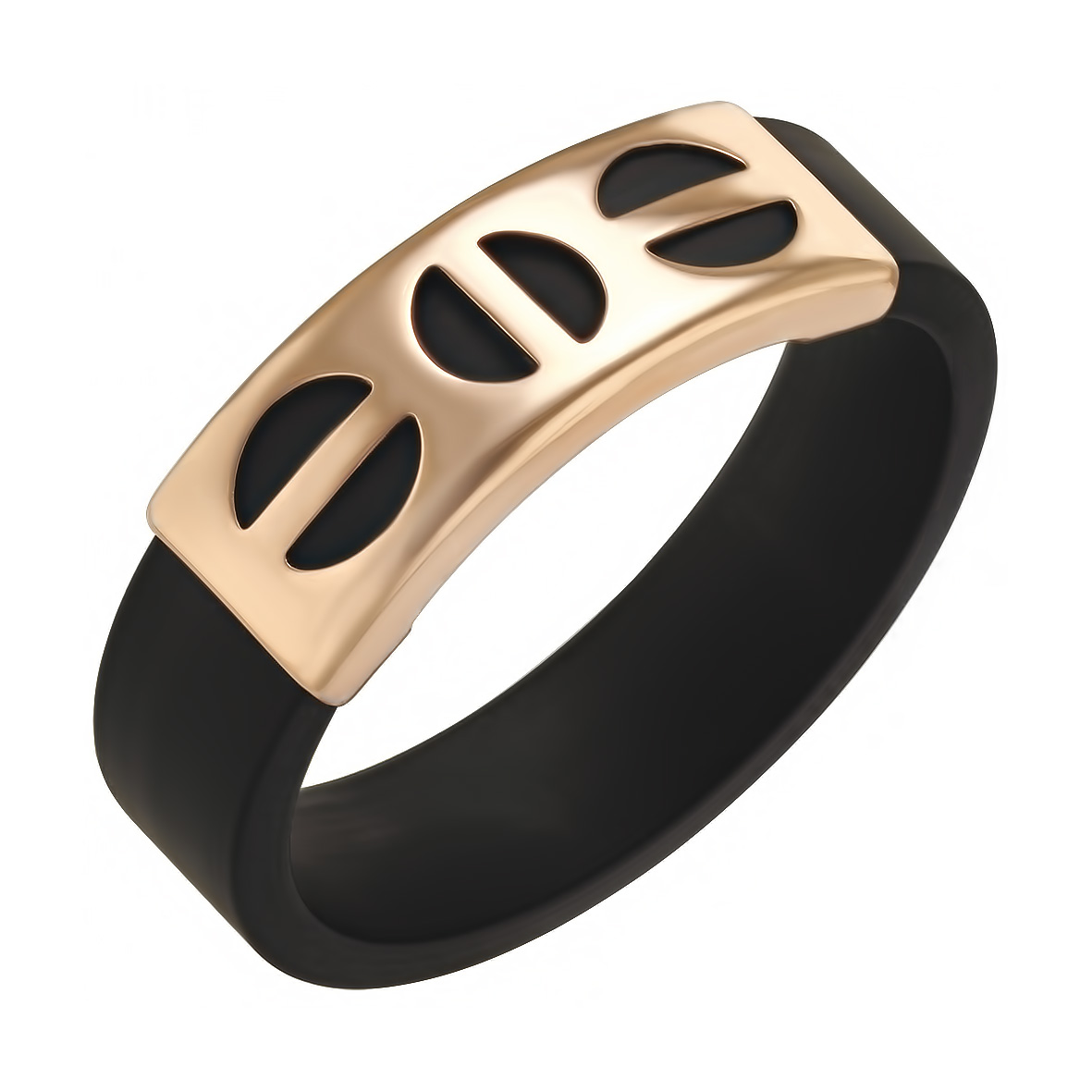 

Кольцо из золота с каучуком Tango Jewellery Company 900631 размер 16.5