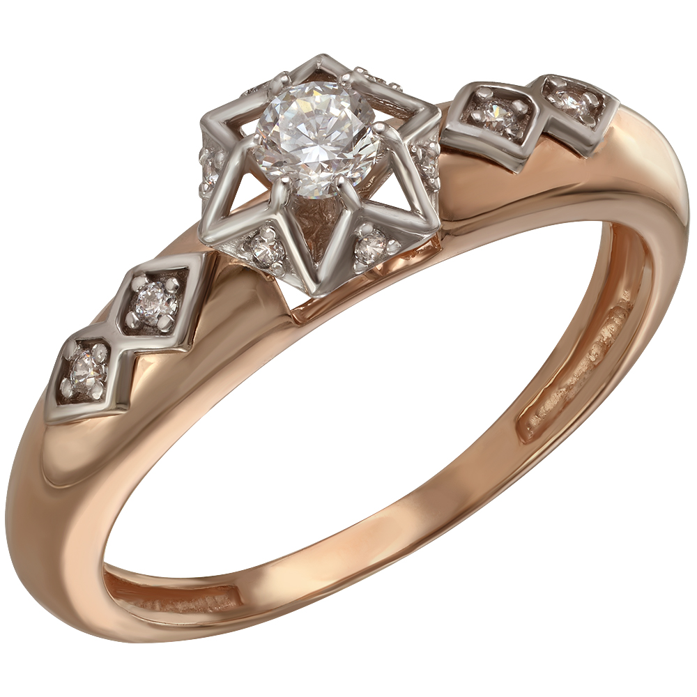

Золотое кольцо с фианитами Tango Jewellery Company 350058 размер 17.5