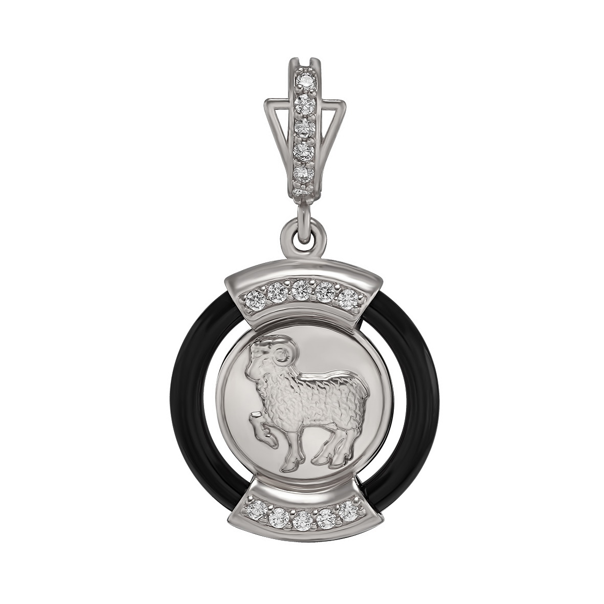

Серебряная подвеска "Овен" с агатом и фианитами Tango Jewellery Company 199121С