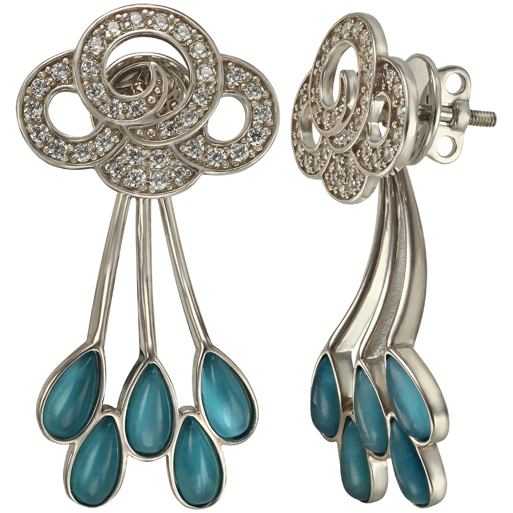 

Серебряные пуссеты с фианитами Tango Jewellery Company 520293С