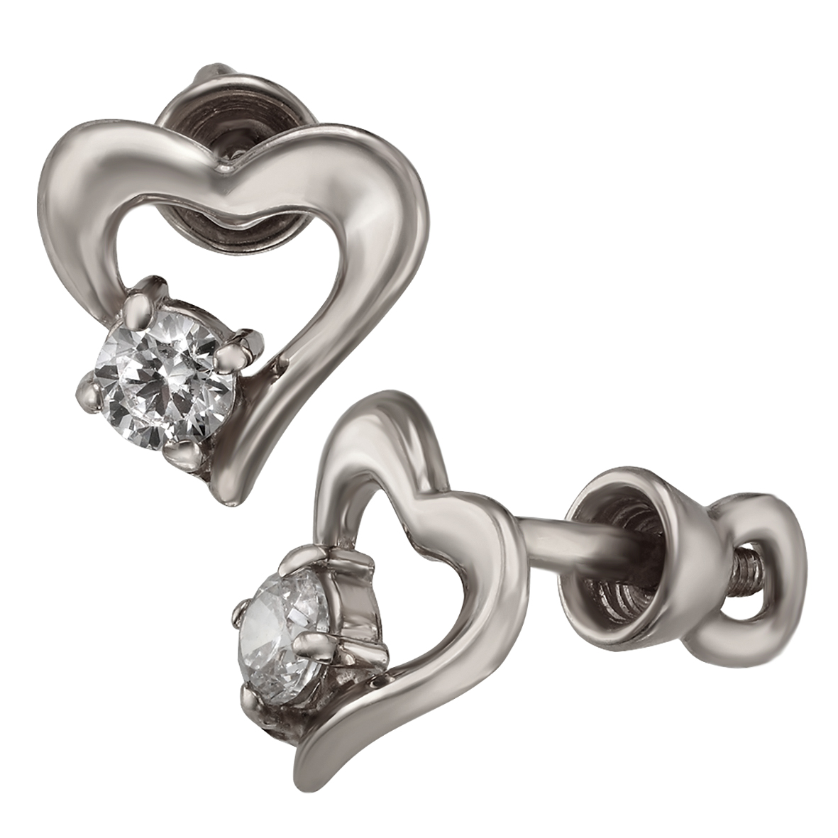

Серебряные пуссеты с фианитами Tango Jewellery Company 520009С