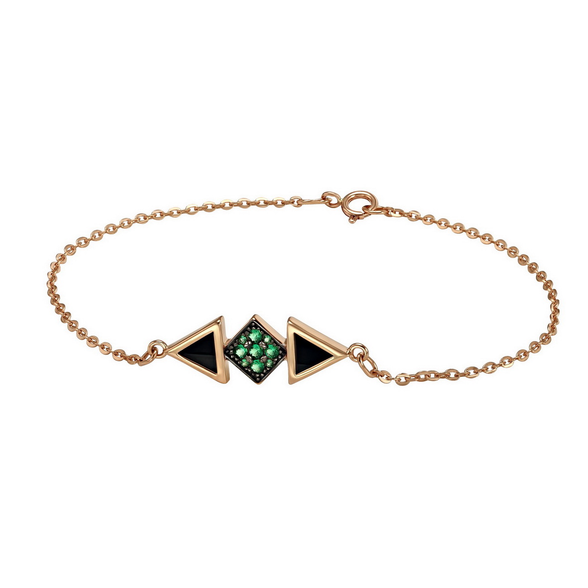 

Золотой браслет "Гранд Деко" с агатом и фианитами Tango Jewellery Company 839011 размер 170