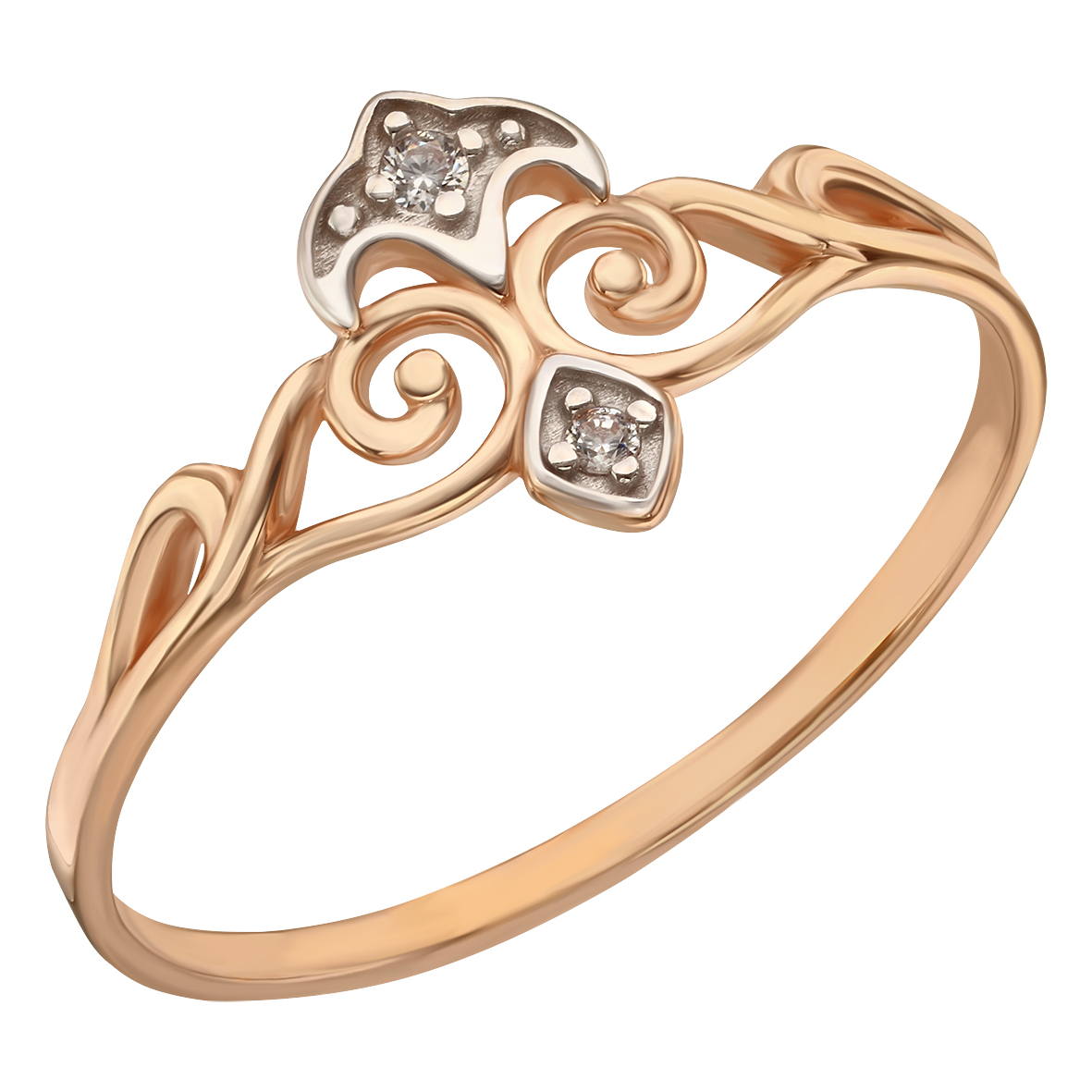 

Золотое кольцо с фианитами Tango Jewellery Company 380580 размер 16.5